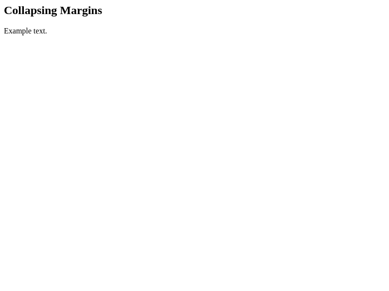 Browser Preview of MARGIN